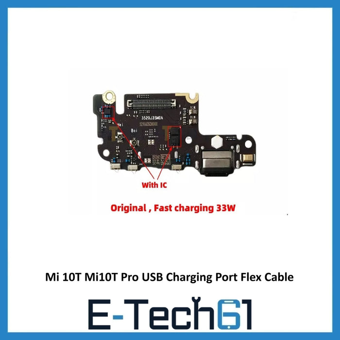 Xiaomi Mi 10T Mi10T Pro USB Charging Port Flex Cable Charger Board With Sim Read