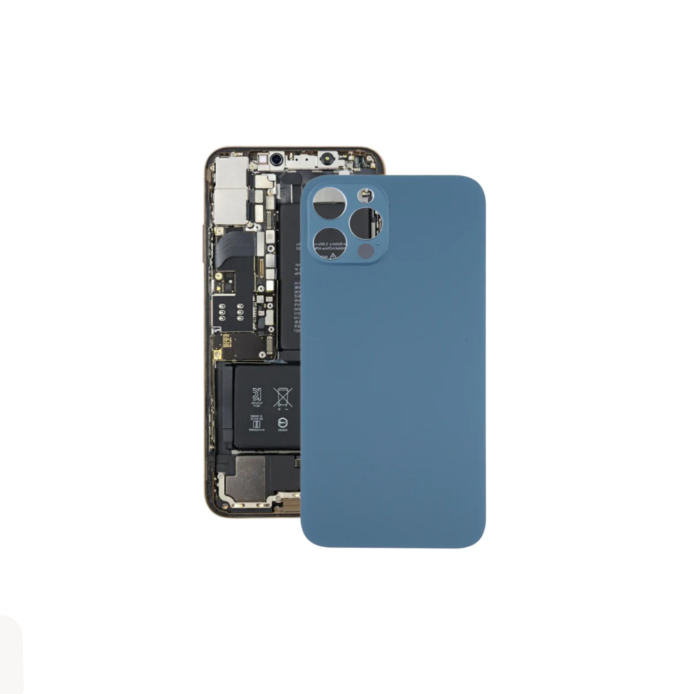 For Apple iPhone 12 Pro Replacement Back Glass (Blue) E-Tech61