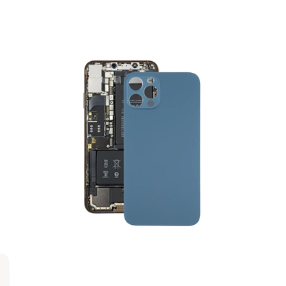 For Apple iPhone 12 Pro Replacement Back Glass (Blue) E-Tech61