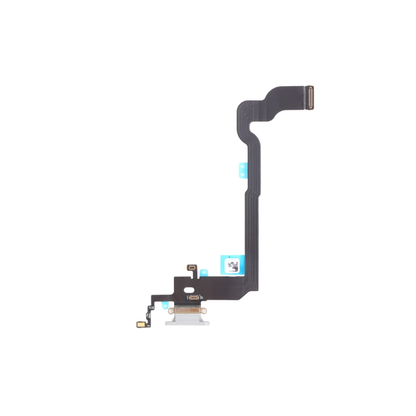 For Apple iPhone X Replacement Charging Port & Microphone Flex - White (AM) E-Tech61