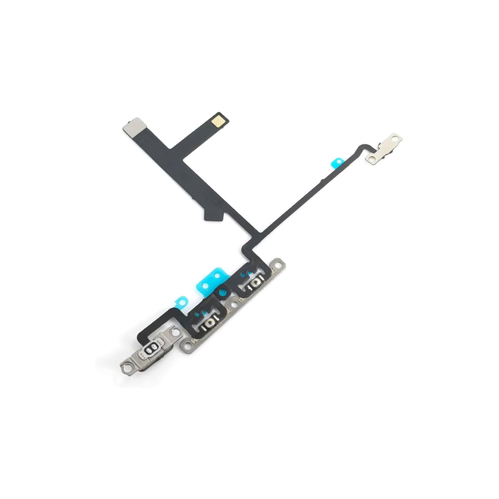 For iPhone XS Volume Button Flex Cable Mute Switch with Metal Brackets