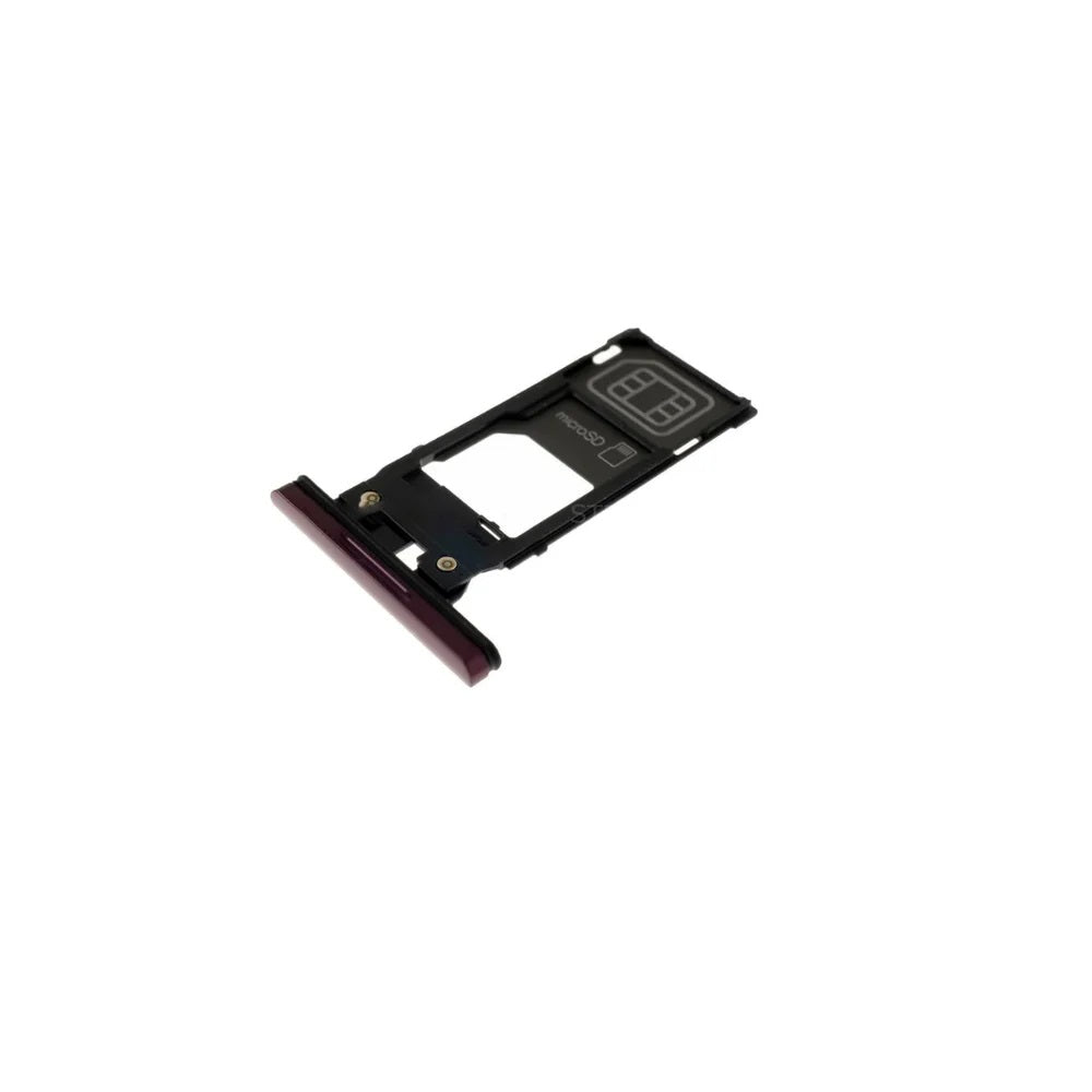 For Sony Xperia XZ3 Replacement SIM & SD Card Tray / Holder (Bordeaux Red) E-Tech61