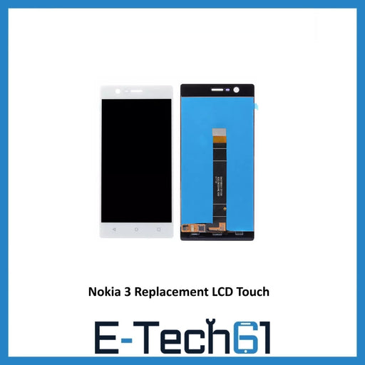 For Nokia 3 Replacement LCD Touch Screen Digitizer Assembly ( White )