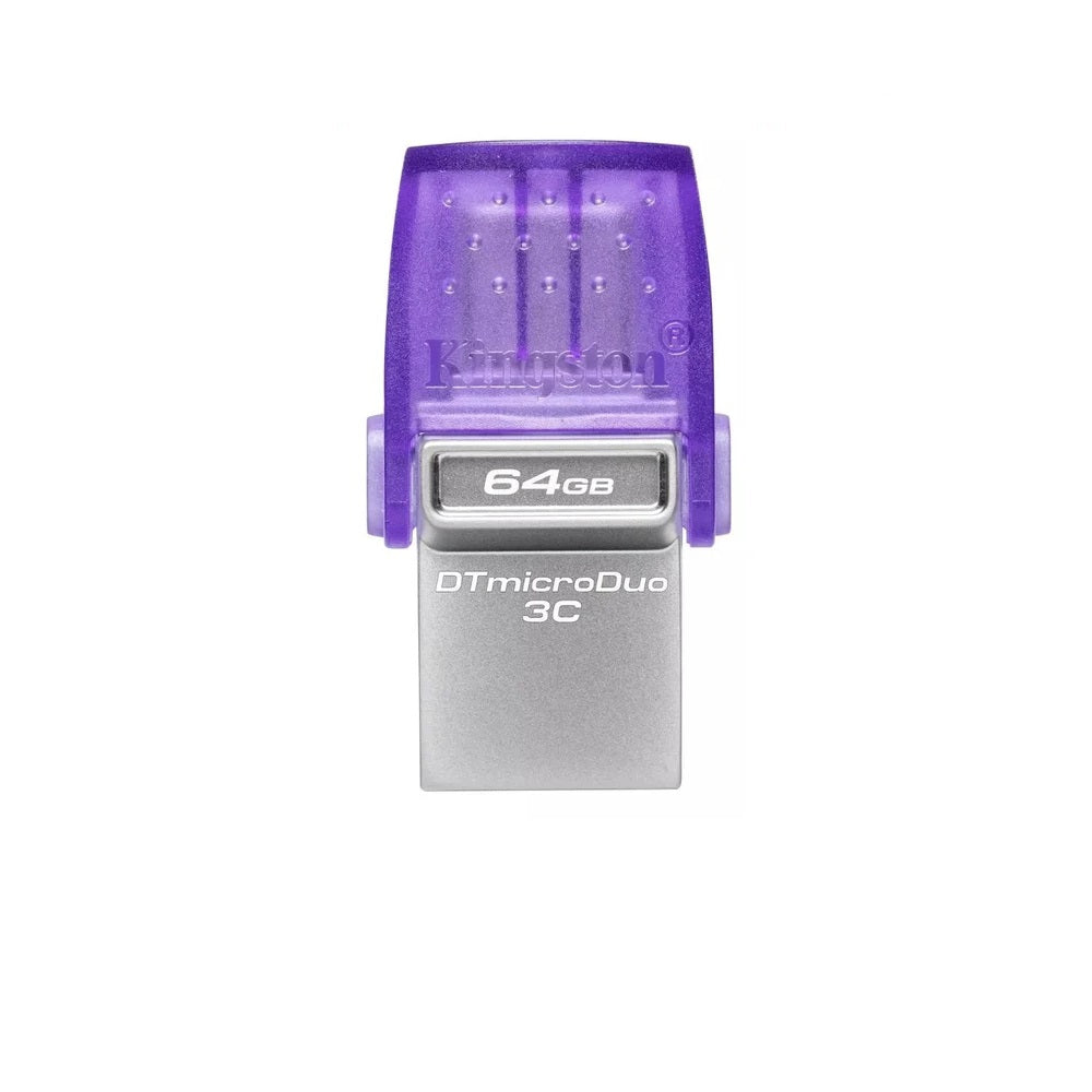 Kingston Data Traveler MicroDuo 3C USB Flash Drive 64GB USB Gen 3 Type-C and USB