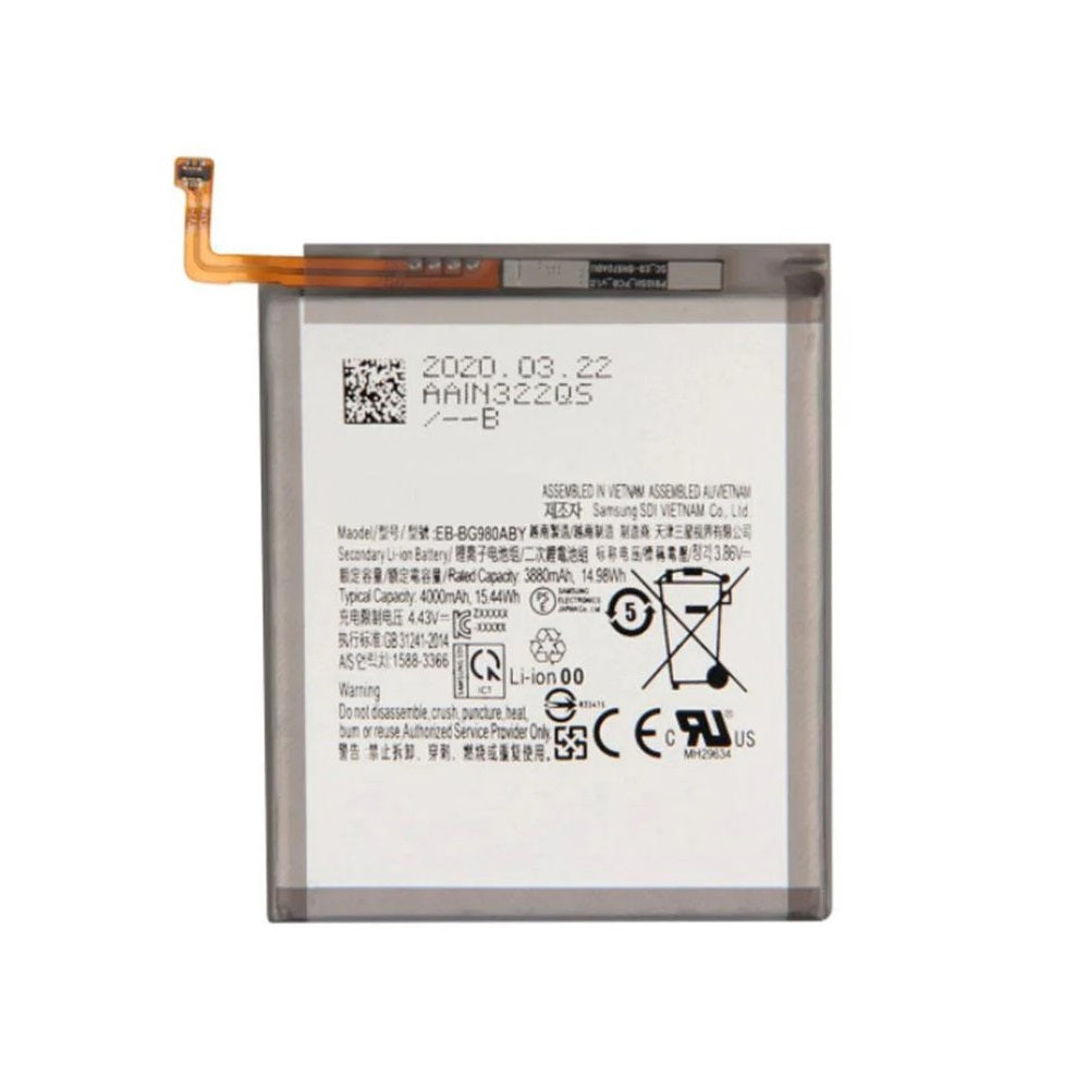 For Samsung Galaxy S20 Replacement Battery 4000mAh E-Tech61