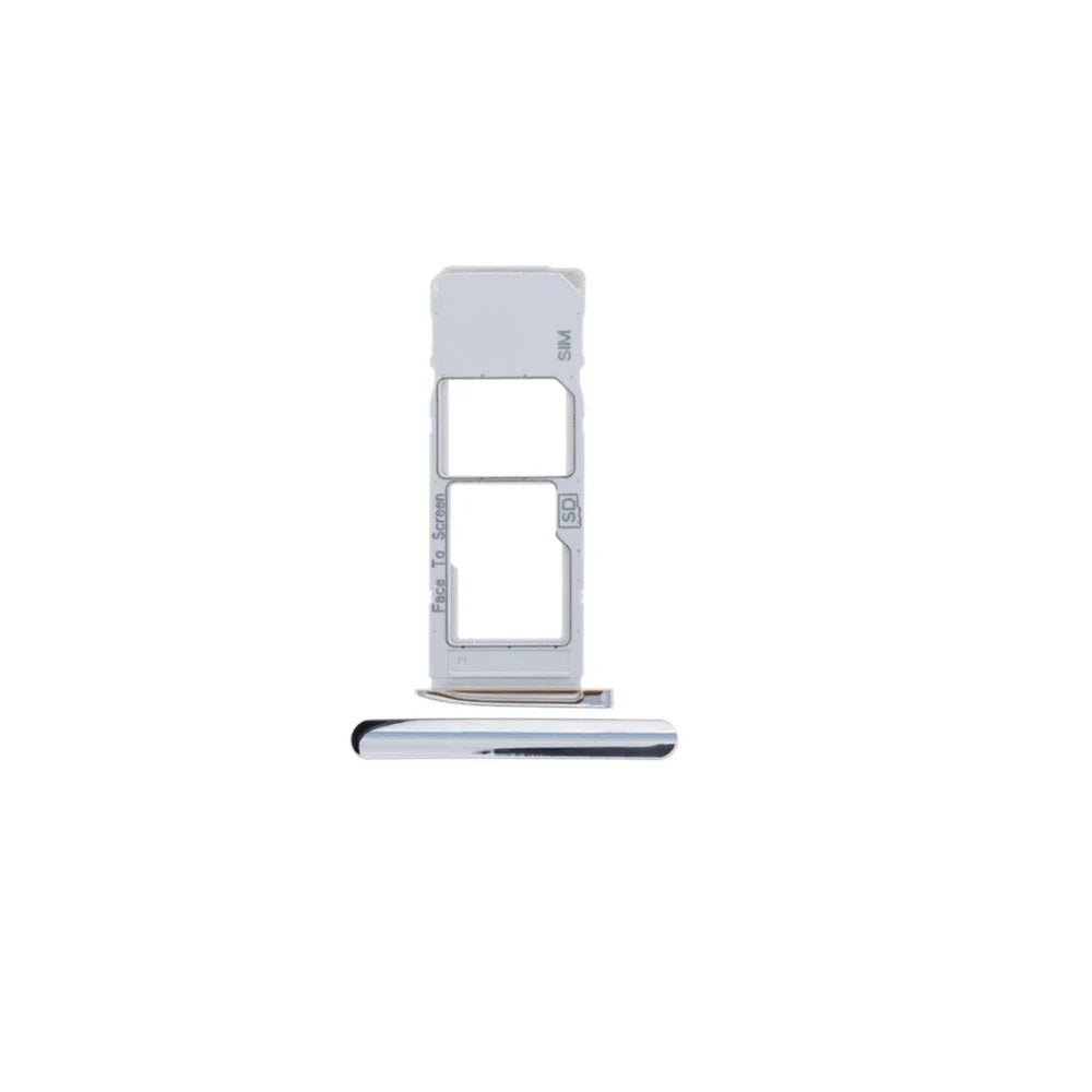 For Motorola Moto G7 Plus Replacement Sim Card Tray (Silver) E-Tech61