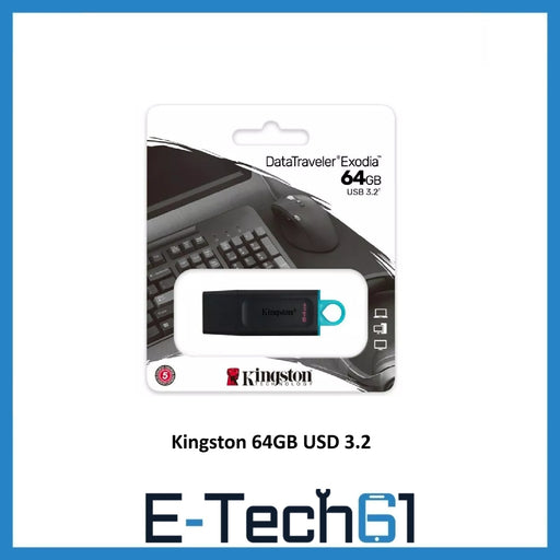 GENUINE ORIGINAL Kingston 64GB Data Traveler Exodia USB 3.2 Memory Flash Drive