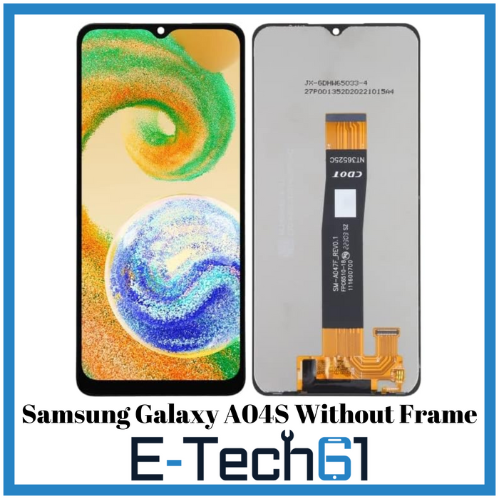 Samsung A04S LCD without Frame Replacement Premium Quality -E-Tech61