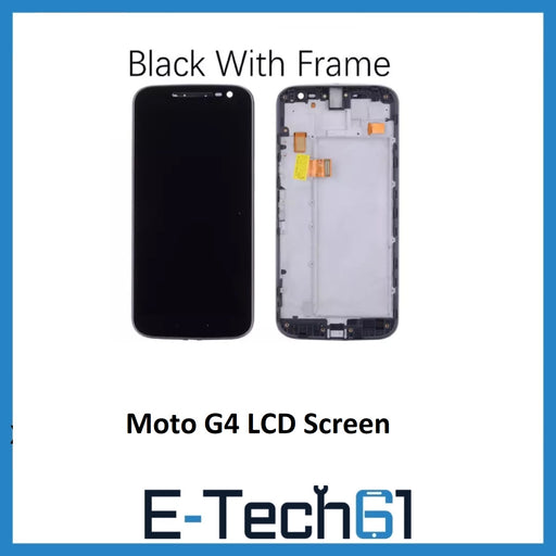 For Motorola Moto G4 Replacement Black LCD Touch Screen Digitizer With Frame