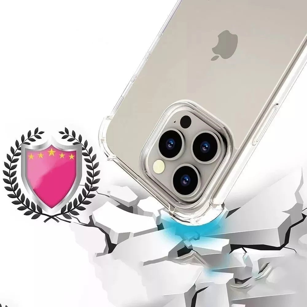 Case For iPhone 16 15 14 Pro Max Plus 13 11 12 7 8 Clear Shockproof Phone Cover