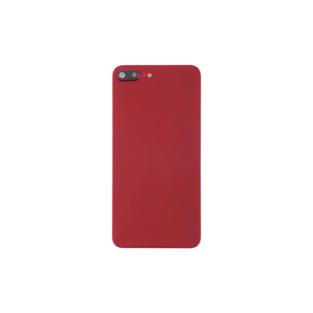 For Apple iPhone 8 Plus Replacement Back Glass (Red) Without Lens E-Tech61