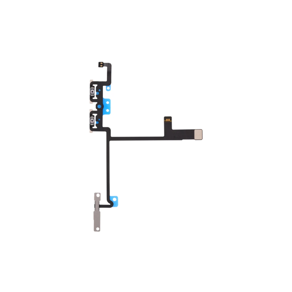 For iPhone X Volume Button Flex Cable Mute Switch With Metal Brackets