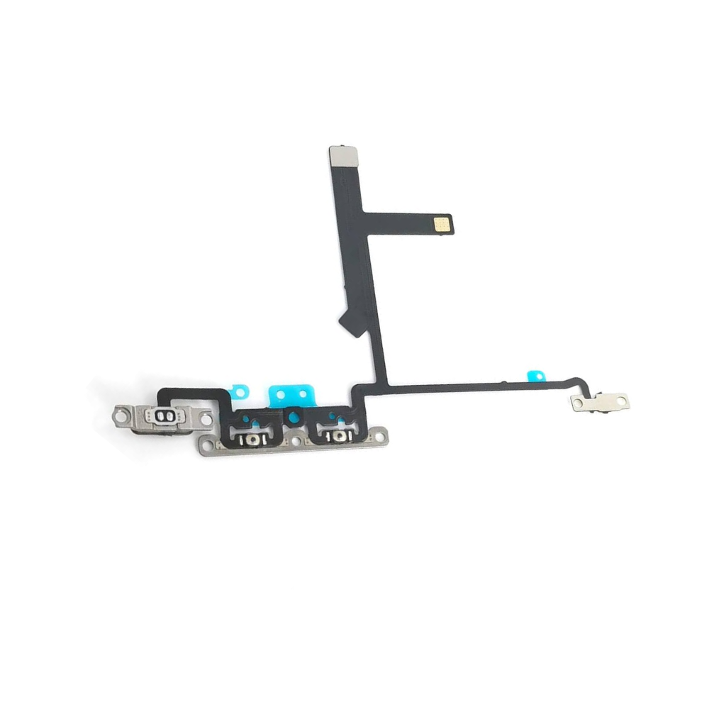 For iPhone XS Volume Button Flex Cable Mute Switch with Metal Brackets