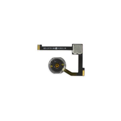 For Apple iPad Air 2 / Mini 4 & 5 / Pro 12.9 Replacement Home Button Flex (White/Silver) E-Tech61