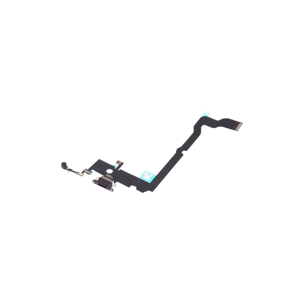 For Apple iPhone XS Max Replacement Charging Port & Microphone Flex - Black (AM) E-Tech61