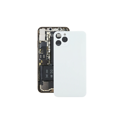 For Apple iPhone 12 Pro Max Replacement Back Glass (White) E-Tech61