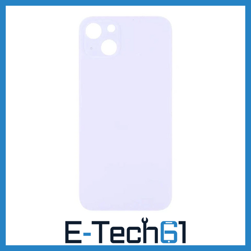 For iPhone 14 Replacement Back Glass (Purple) E-Tech61