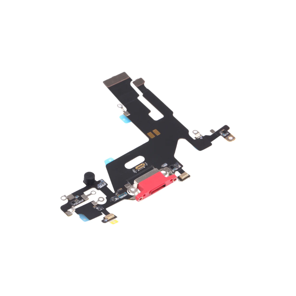 For Apple iPhone 11 Replacement Charging Port Flex With Main Microphone (Red) E-Tech61