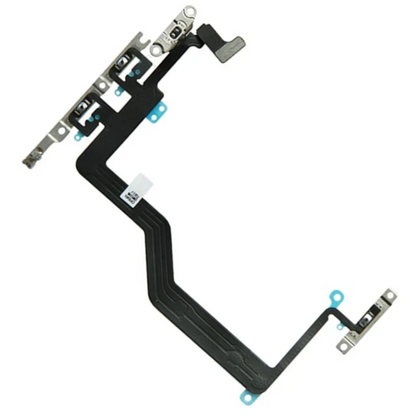 For iPhone 12 Pro Max Power Flex Cable Volume Buttons Mute Switch Metal Brackets