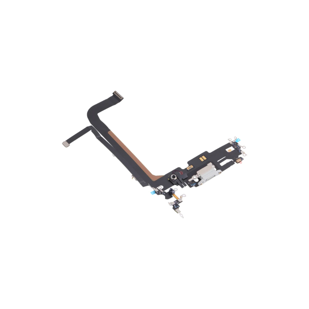 iPhone 13 Pro Max White Charging Port Flex Cable Original with IC