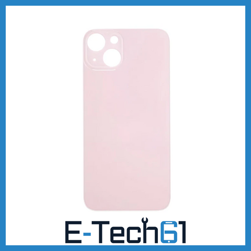 For Apple iPhone 13 Mini Replacement Back Glass (Pink) E-Tech61