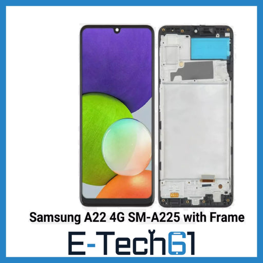 For Samsung Galaxy A22 4G SM-A225 Replacement LCD Screen Digitizer With Frame UK