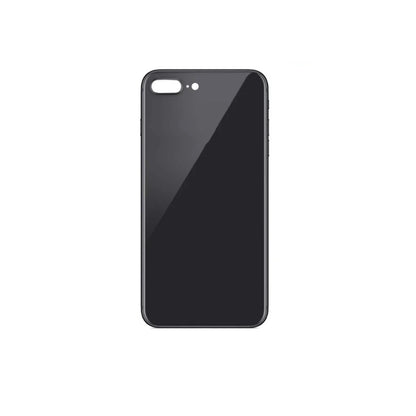 For Apple iPhone 8 Plus Replacement Back Glass (Black) Without Lens E-Tech61