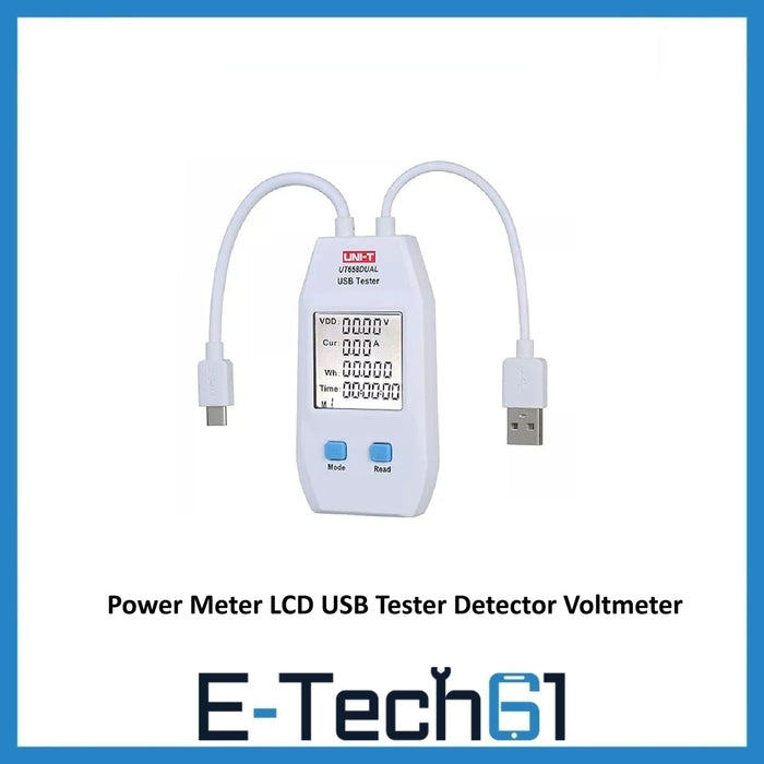 USB Power Meter LCD USB Tester Detector Voltmeter Ammeter Digital Power Capacity