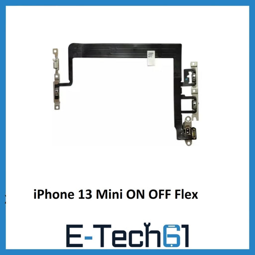 For iPhone 13 Mini ON OFF Power Volume Button Flex Cable & Mute Switch Brackets