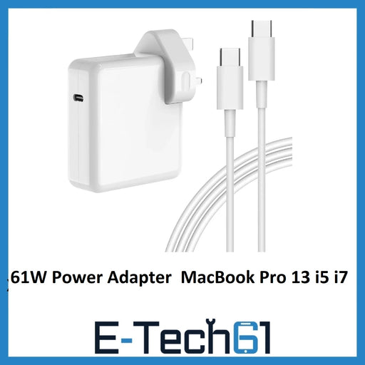 61W USB C Type C Power Adapter For Apple MacBook Pro 13" Core i5 i7 Charger