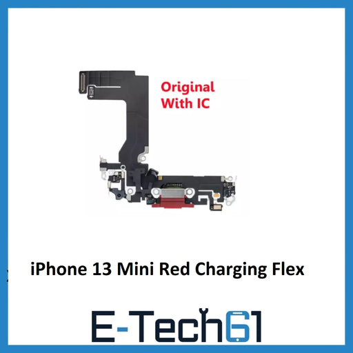 iPhone 13 Mini Red Charging Port Flex Cable Original with IC