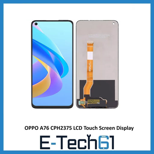 For OPPO A76 CPH2375 LCD Touch Screen Display Digitizer Assembly Black