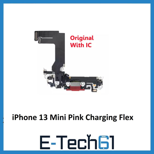 iPhone 13 Mini Pink Charging Port Flex Cable Original with IC