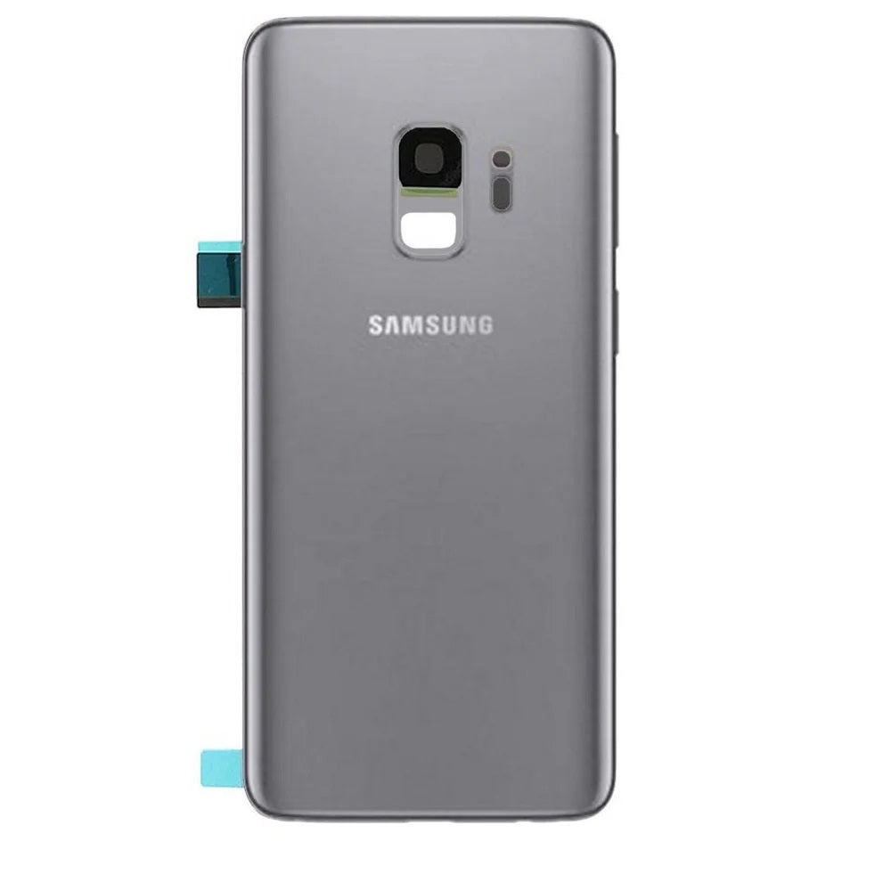 For Samsung Galaxy S9 Replacement Rear Battery Cover with Adhesive (Titanium Grey) E-Tech61
