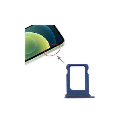 For Apple iPhone 12 Mini Replacement Sim Card Tray (Blue) E-Tech61