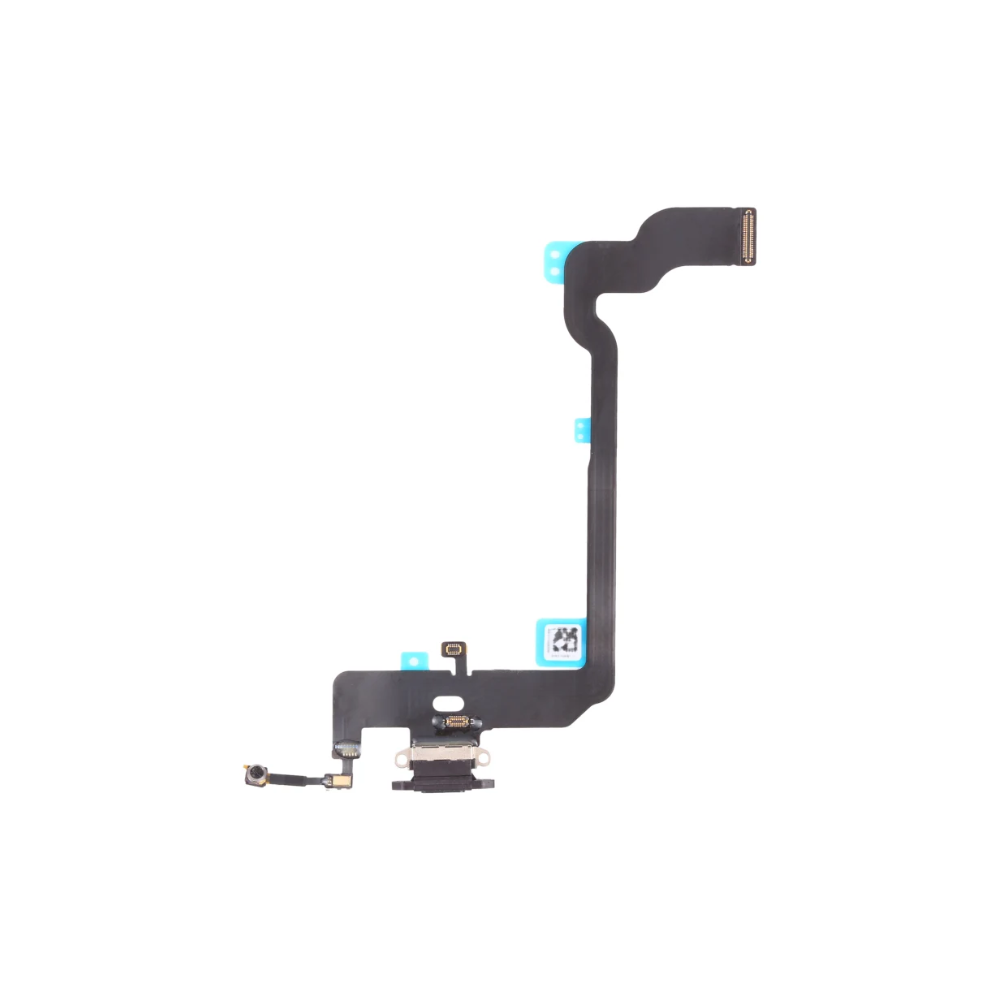 For Apple iPhone XS Replacement Charging Port & Microphone Flex - Black (AM) E-Tech61
