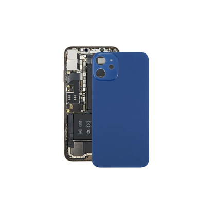 For Apple iPhone 12 Replacement Back Glass (Blue) E-Tech61.