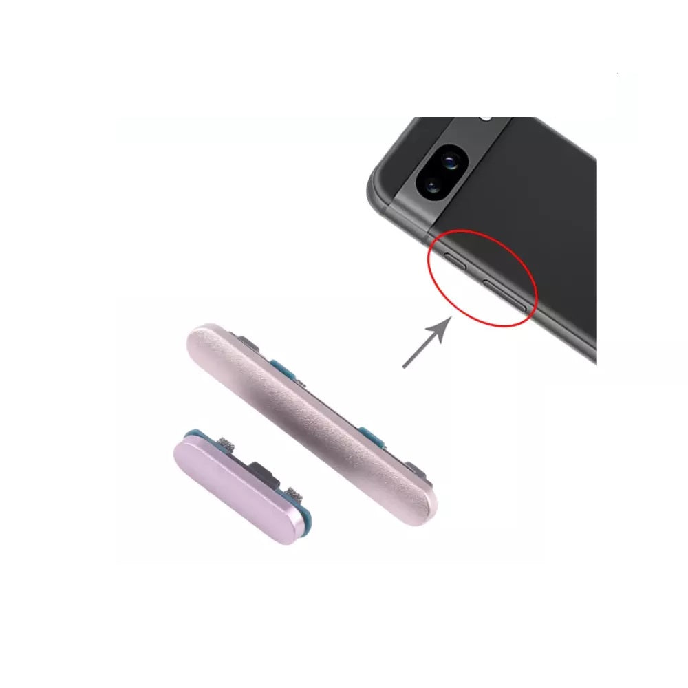Google Pixel 8A ( Pink ) Replacement Side Power Volume Up Down Buttons Keys