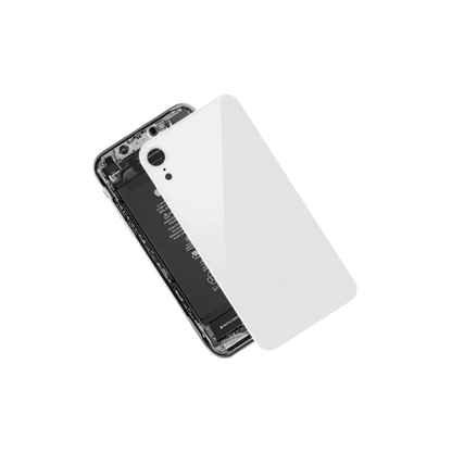 iPhone XR Back Glass Cover Replacement (White) with Adhesive | E-Tech61