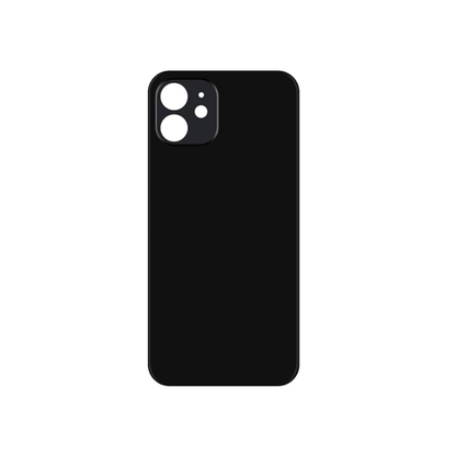 For Apple iPhone 12 Replacement Back Glass (Black) E-Tech61