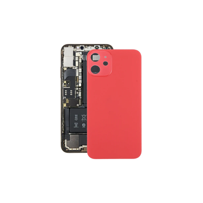 For Apple iPhone 12 Mini Replacement Back Glass (Red) E-Tech61