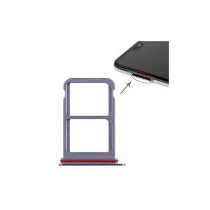 For Huawei P20 Pro Replacement Dual SIM Card Tray Holder (Silver) E-Tech61