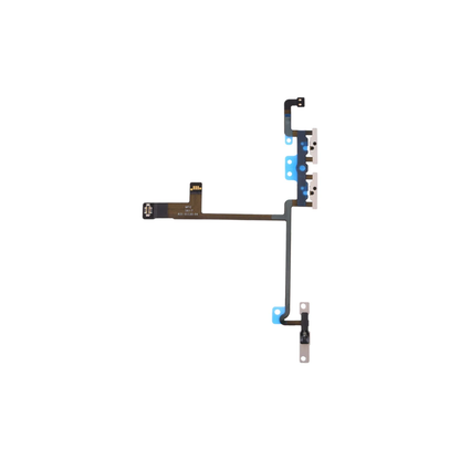 For iPhone X Volume Button Flex Cable Mute Switch With Metal Brackets