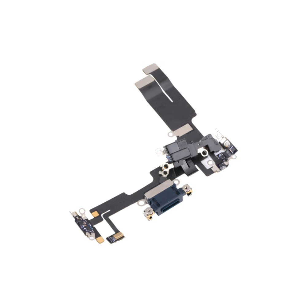 For iPhone 14 Blue Charging Port Flex Microphone Original With IC UK