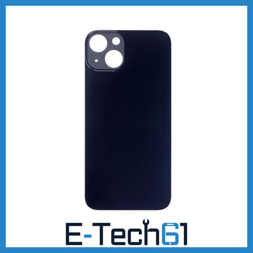 For Apple iPhone 13 Mini Replacement Back Glass (Midnight) E-Tech61