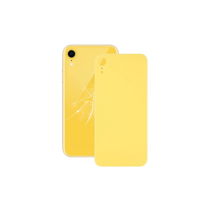 For Apple iPhone XR Replacement Back Glass (Yellow) E-Tech61