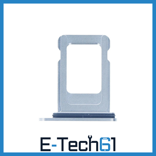 For iPhone 14 Replacement Sim Card Tray (Blue) E-Tech61