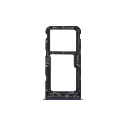 For Huawei P Smart 2019 Replacement SIM & SD Card Tray Holder (Blue) E-Tech61
