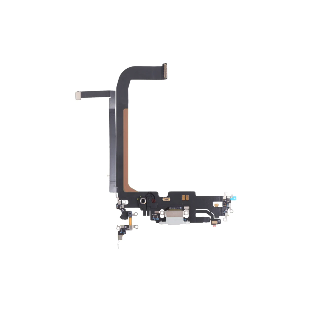 iPhone 13 Pro Max White Charging Port Flex Cable Original with IC
