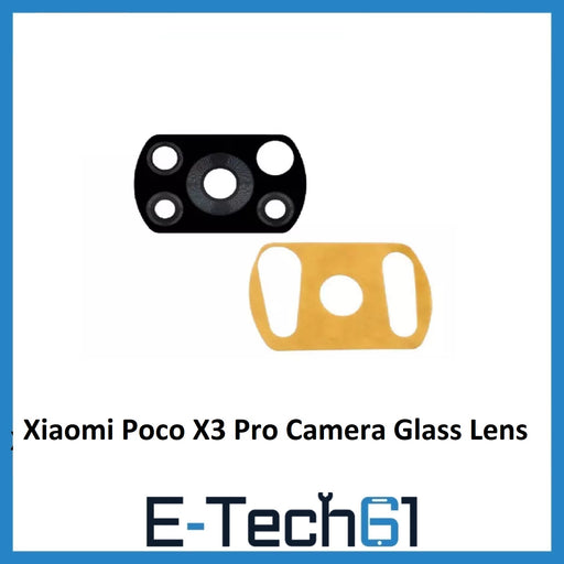 For Xiaomi Poco X3 Pro Replacement Rear Back Camera Glass Lens with Adhesive